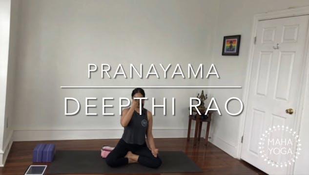 8 min pranayama w/ Deepthi: anulom vi...