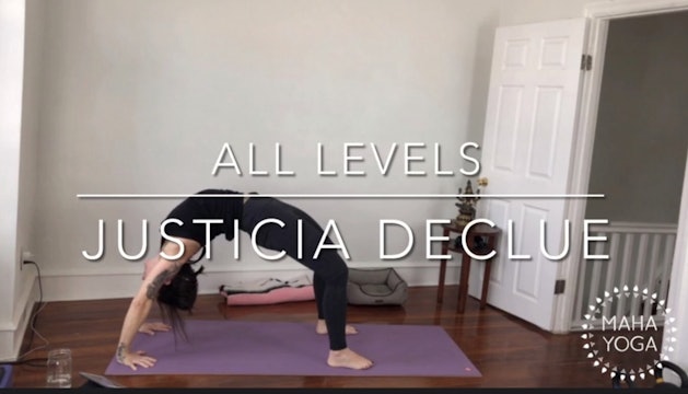 60 min all levels w/ Justicia: backbends + shoulder stability