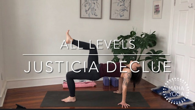58 min all levels w/ Justicia: strong back body