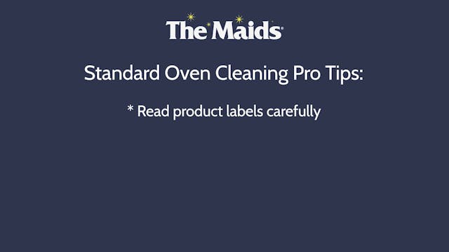 Standard Oven Cleaning