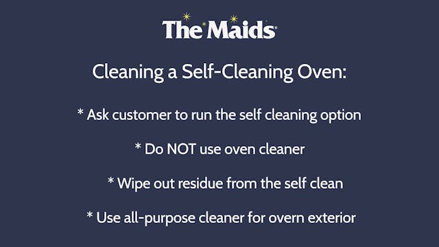 Self-Cleaning Oven