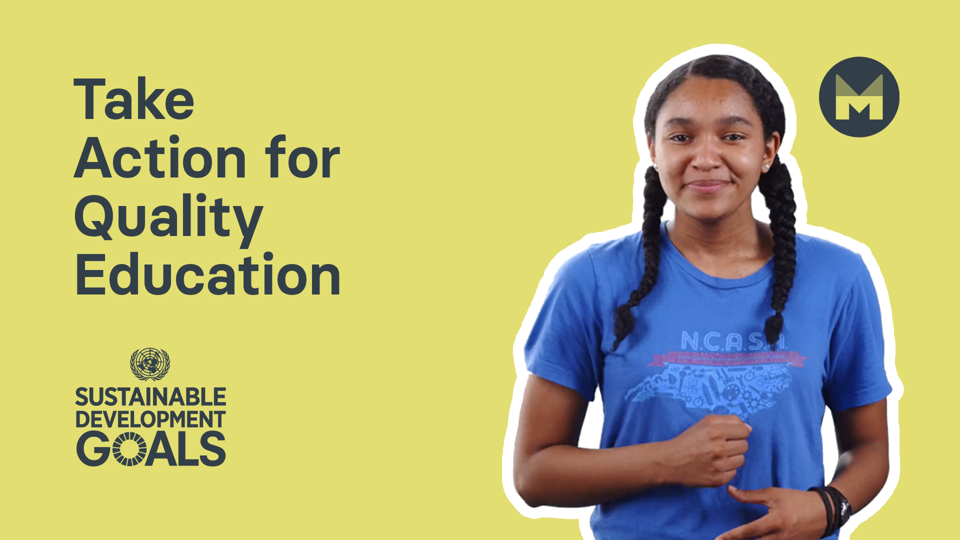 Take Action for Quality Education (Ages 11 - 17)