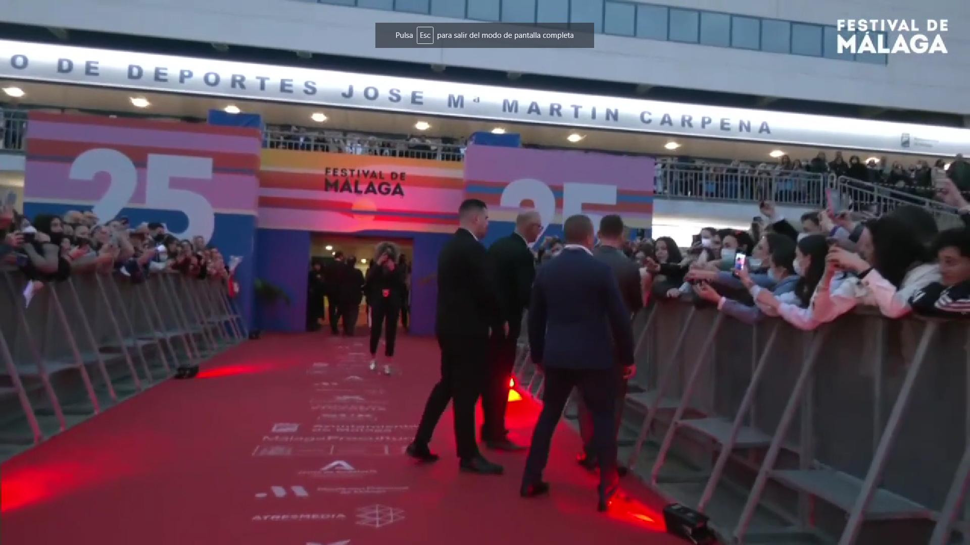 Alfombra roja Gala Inauguración - 25 Edición