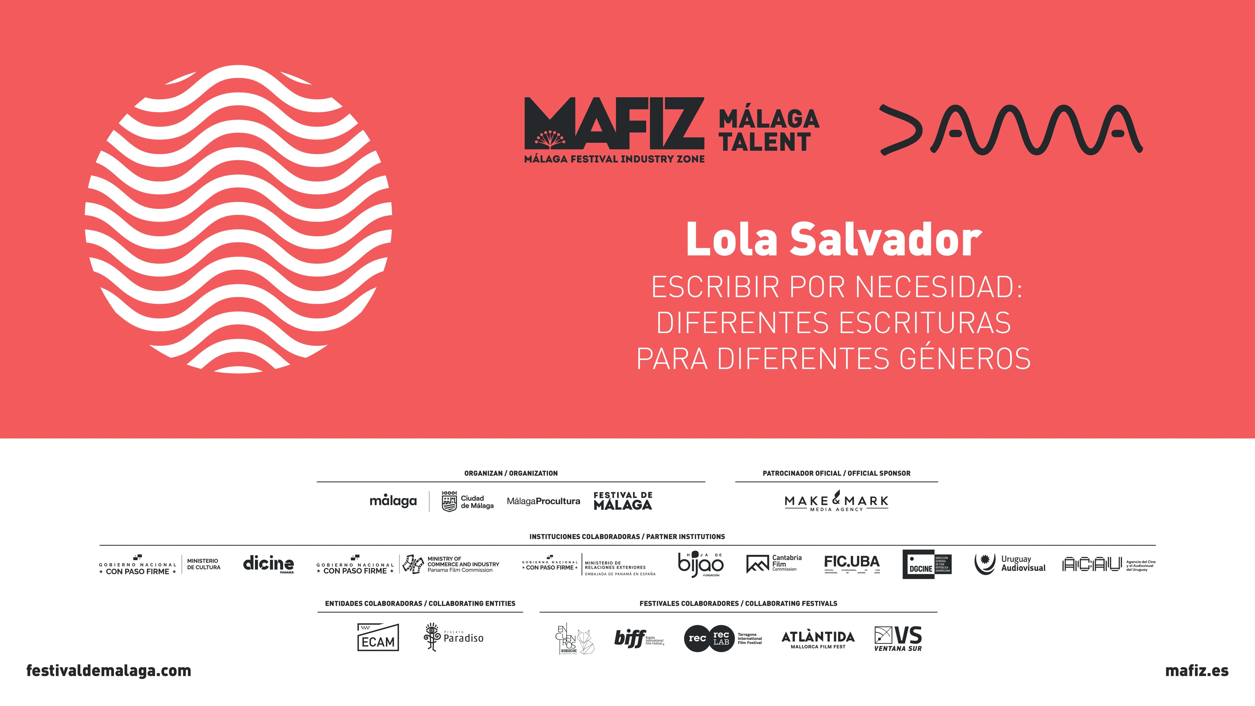 Lola Salvador - MASTERCLASS - 29 Festival de Málaga