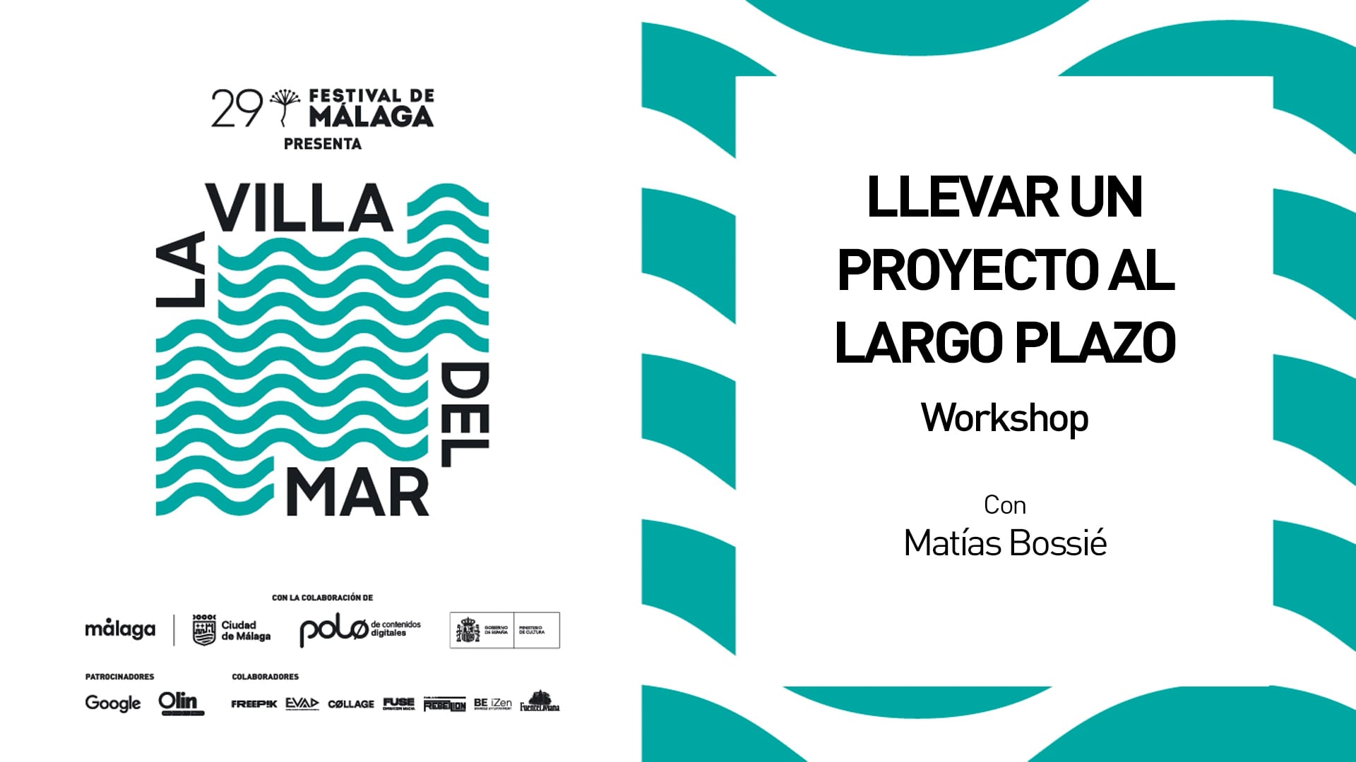 LLEVAR UN PROYECTO AL LARGO PLAZO. WORKSHOP CON MATÍAS BOSSIÉ - 13 marzo 2026
