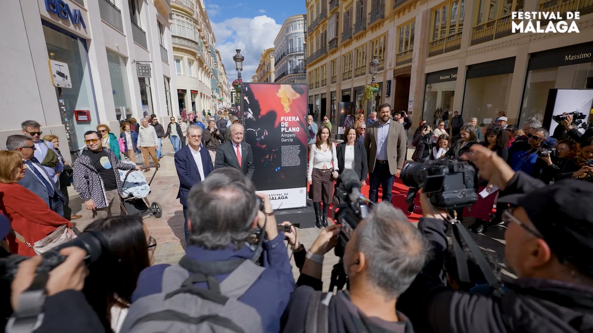 Inauguración exposición Calle Larios - 29 Festival de Málaga