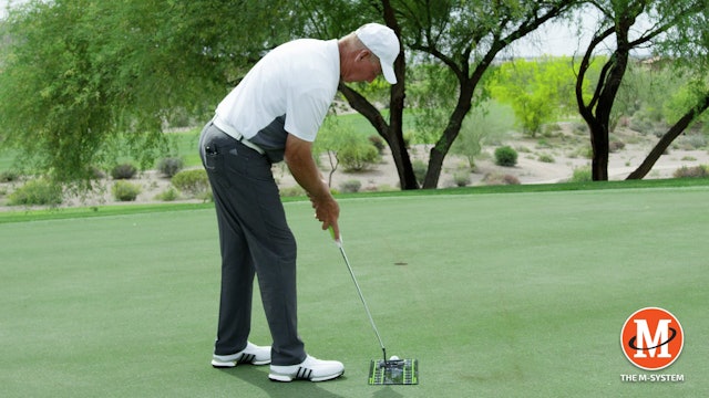 PUTTING: EYE POSITION OVER THE BALL