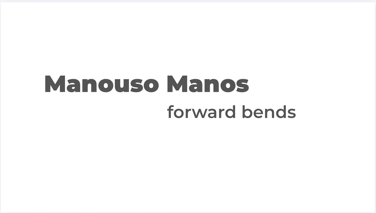 Forward Bends