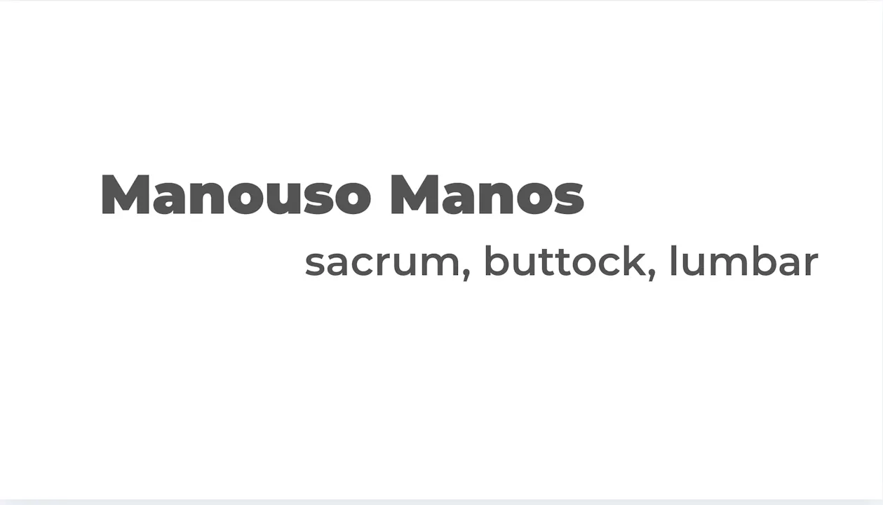 Sacrum, Buttock, Lumbar