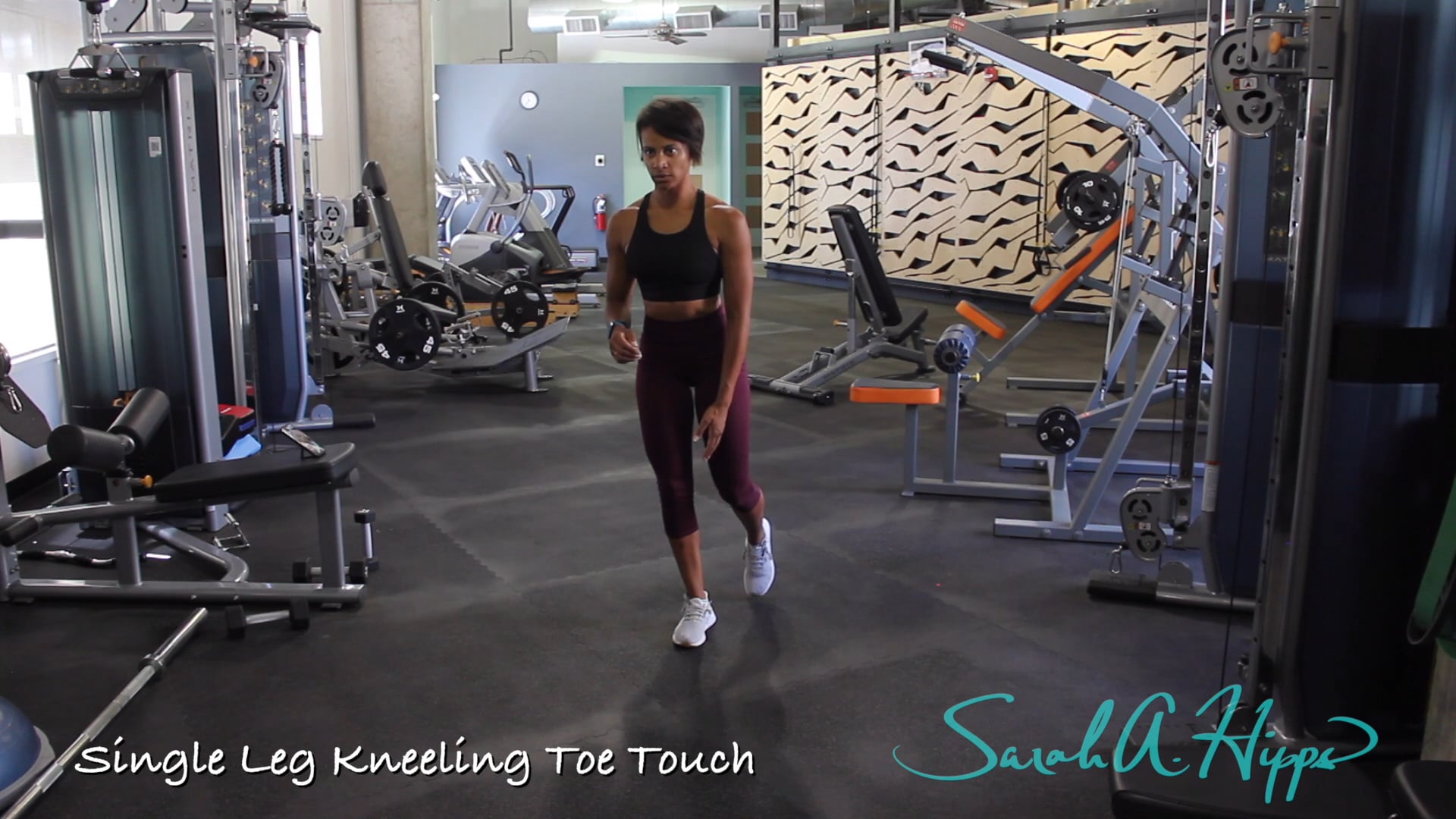 Single Leg Kneeling Toe Touch