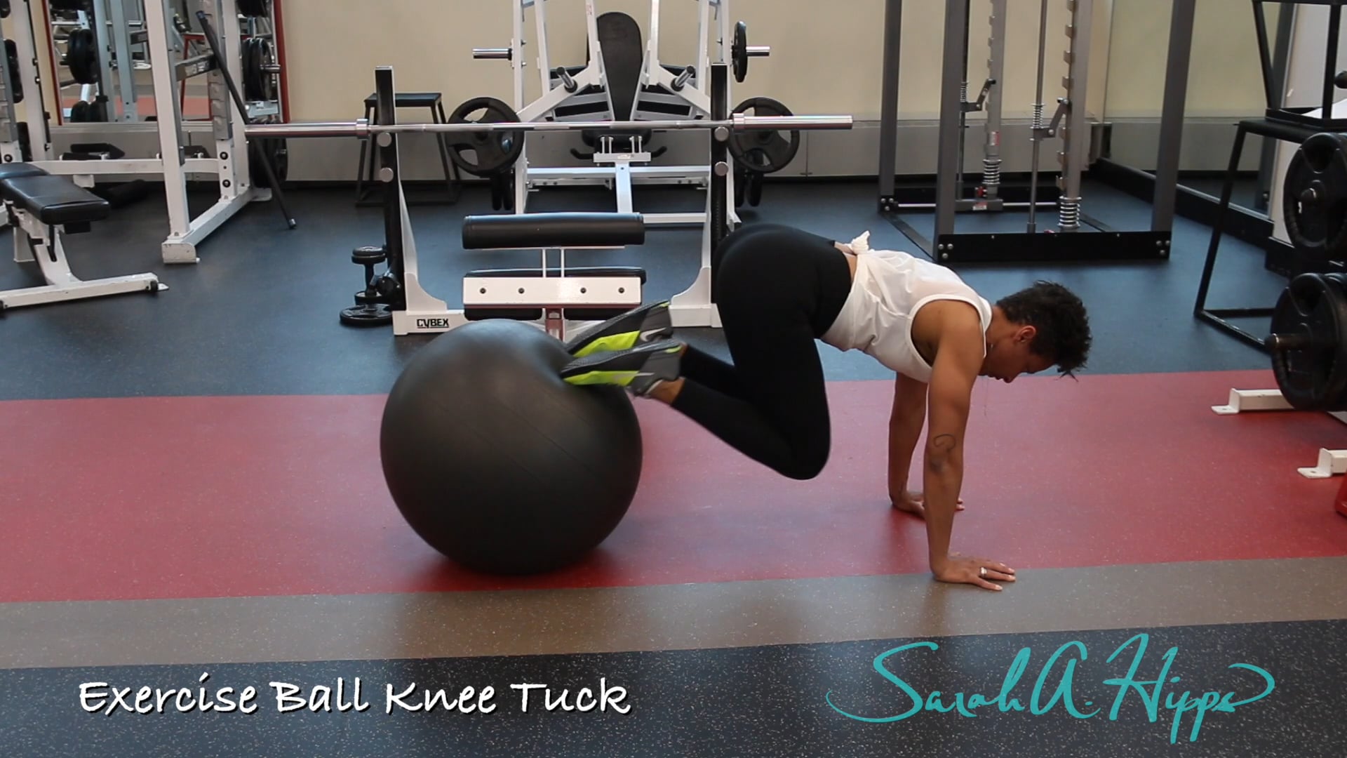 Exercise Ball Knee Tuck