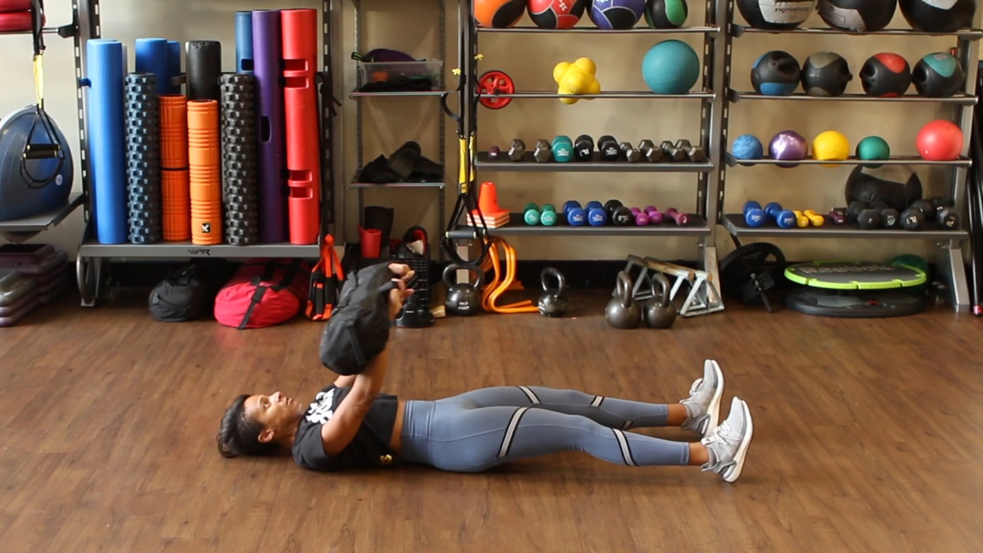 Sandbag Straight Leg Sit-up