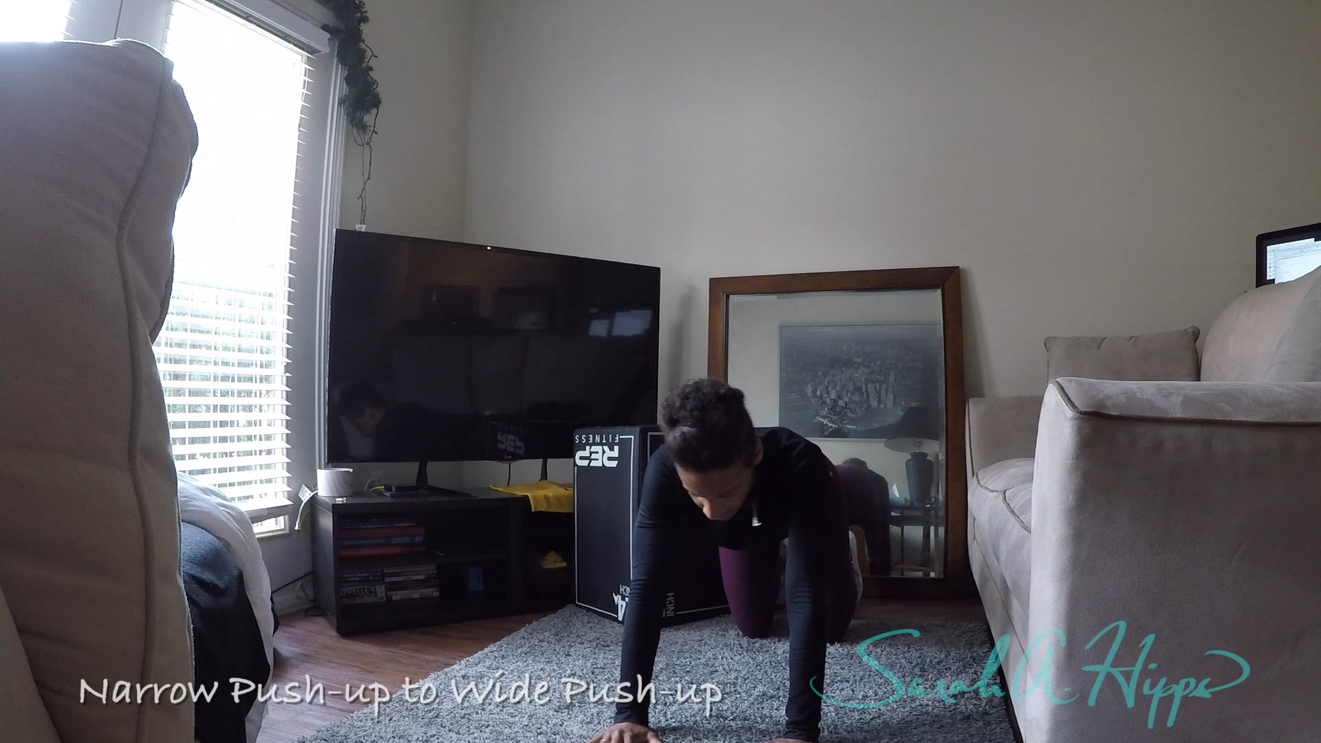 Narrow Push-up to Wide Push-up