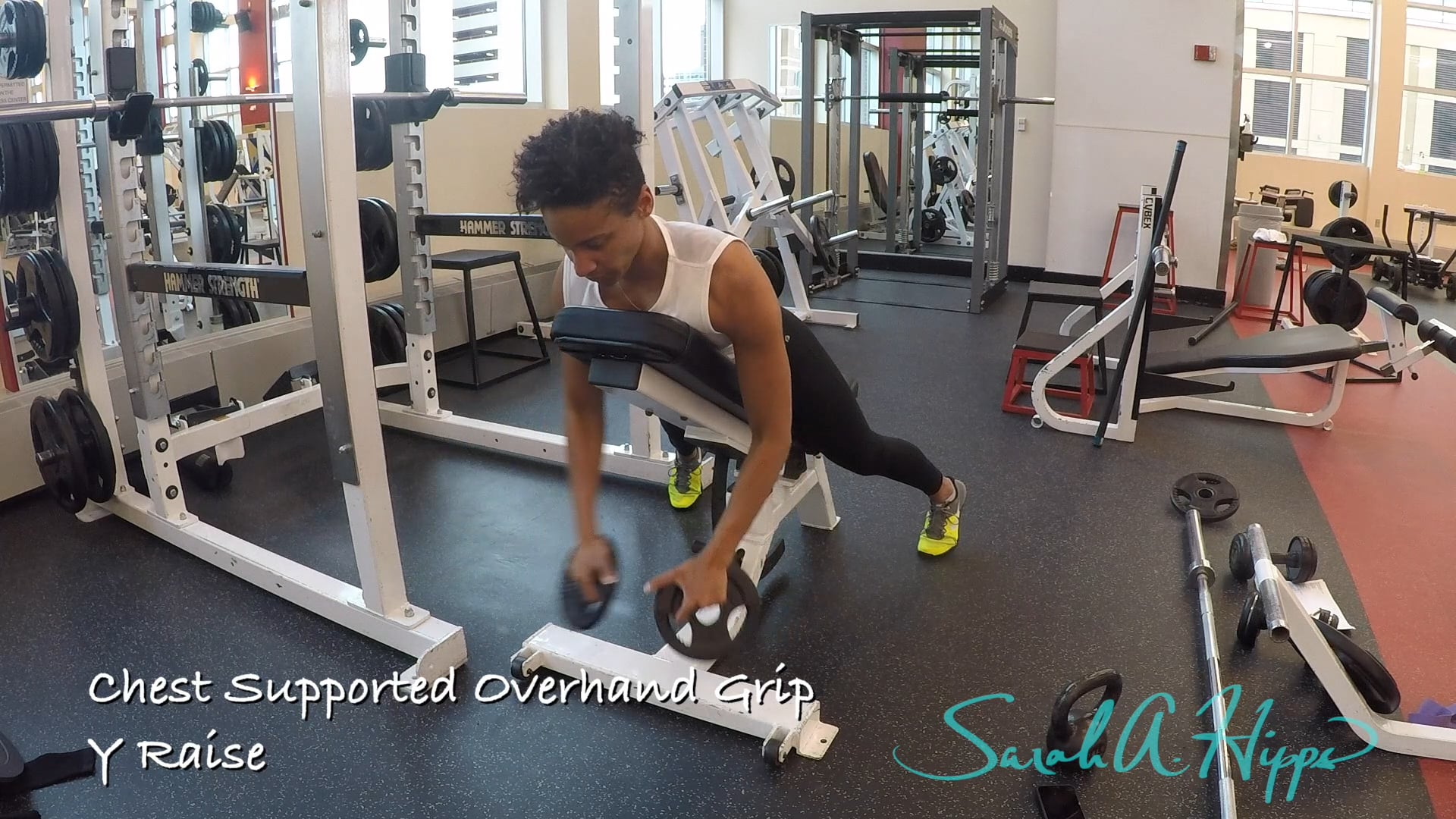 Chest Supported Overhand Grip Y Raise