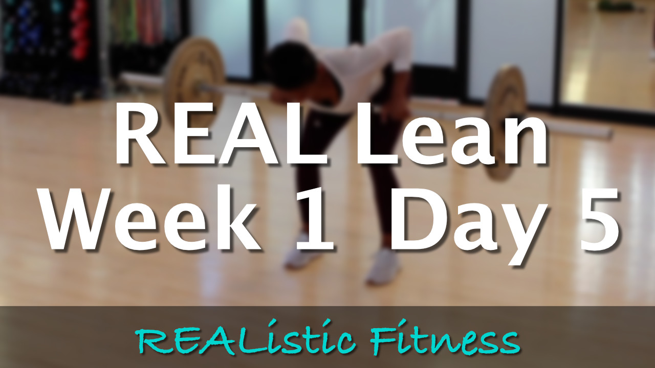 Week 1 Day 5 - REAL Lean