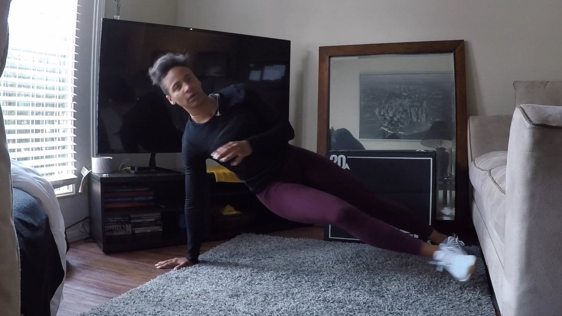 High Plank Mountain Climber to Opposite Open Rotation