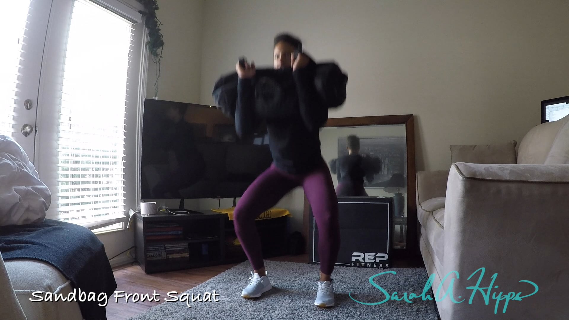 Sandbag Front Squat