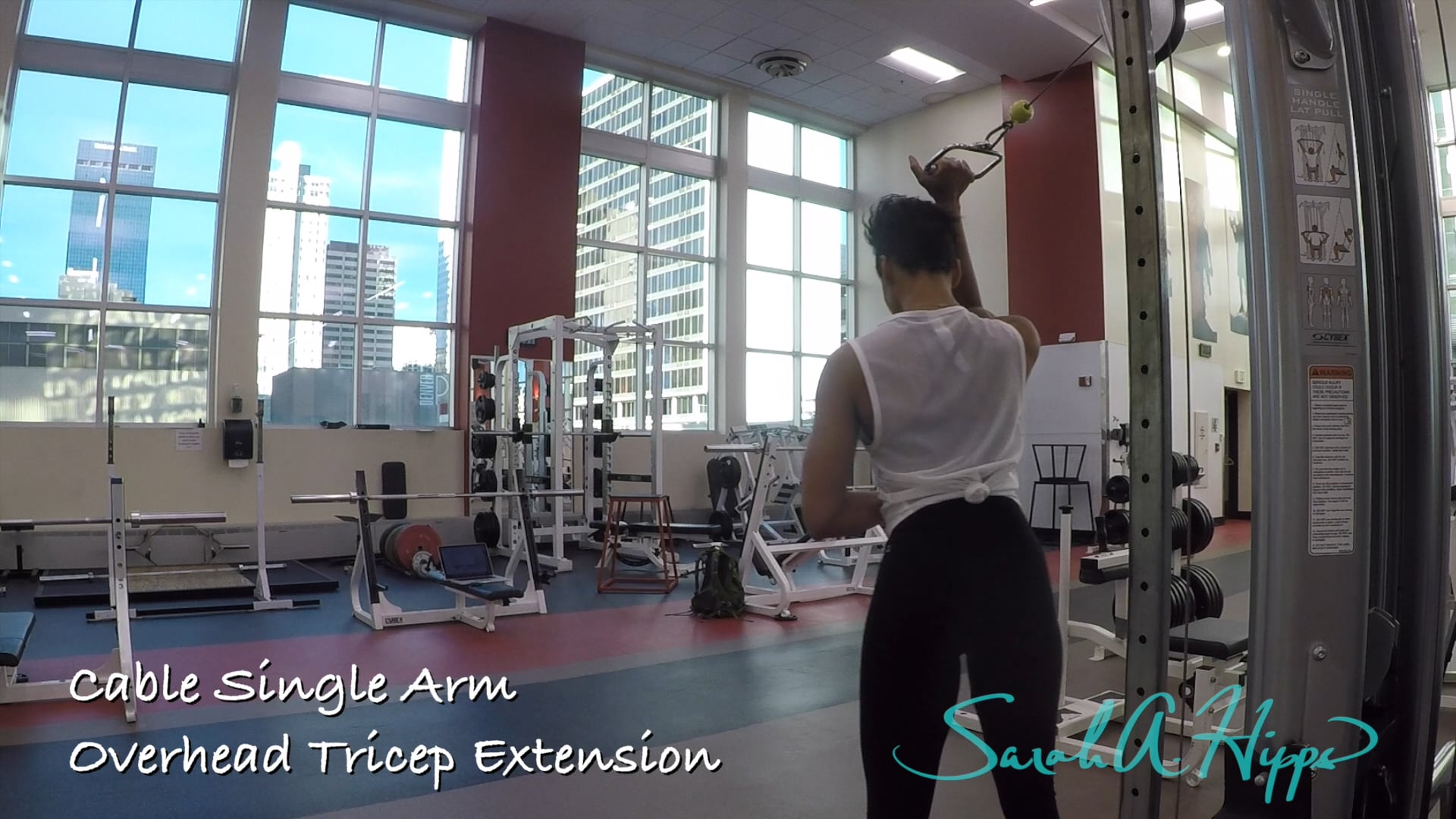 Cable Single Arm Overhead Tricep Extension