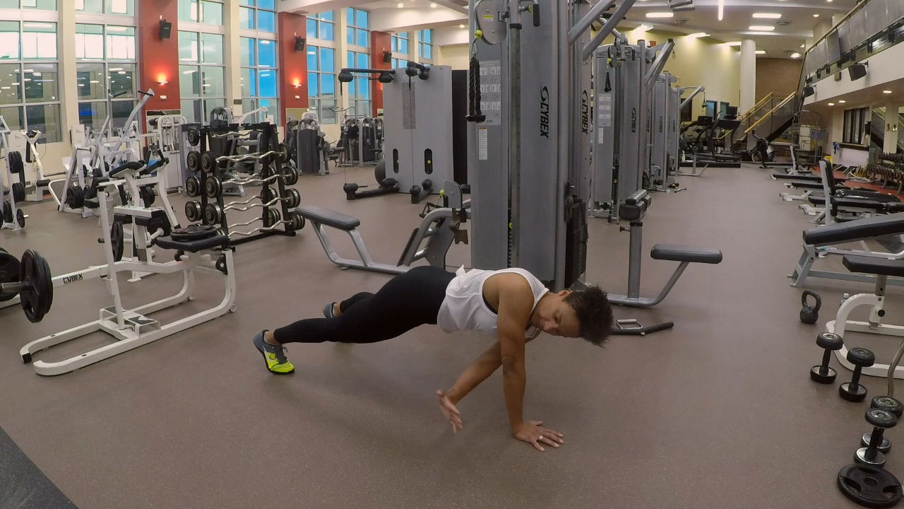 High Plank Reach Through