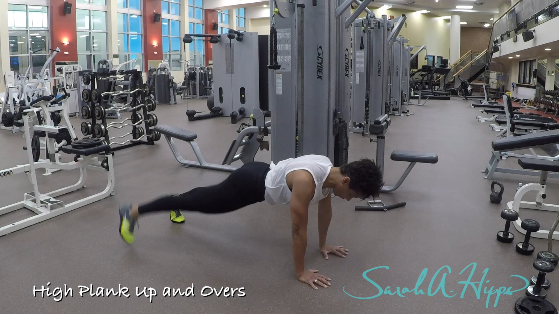 High Plank Up and Overs