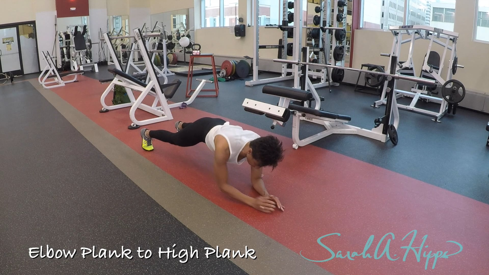 Elbow Plank to High Plank