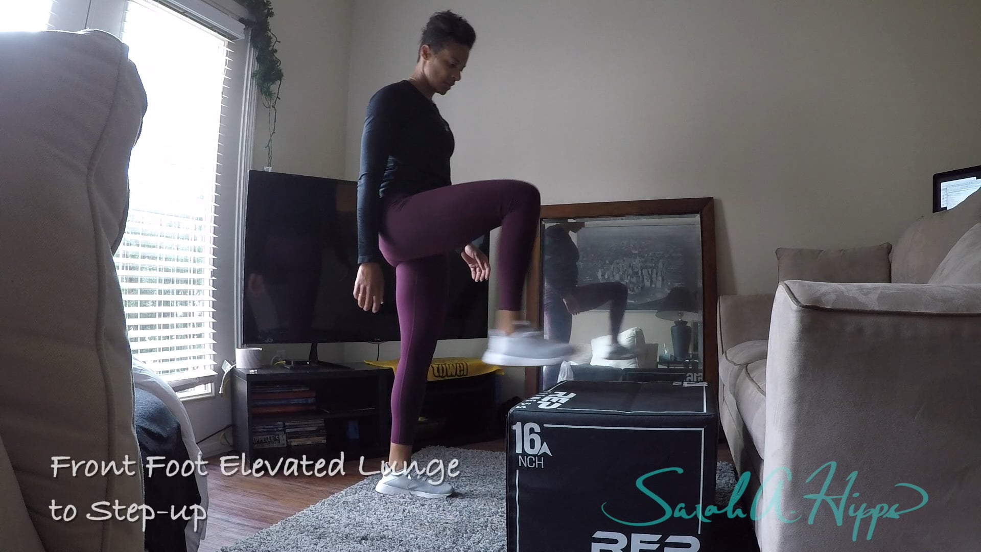 Front Foot Elevated Lunge to Step-up