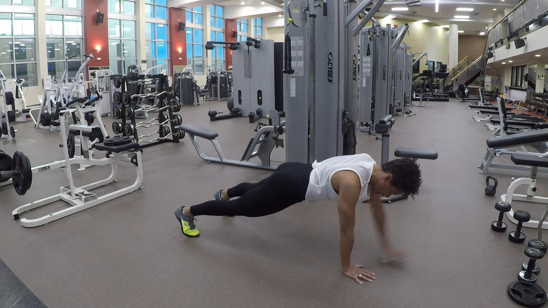 High Plank Alternating Front Raise