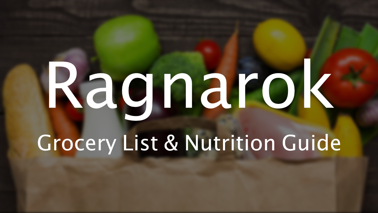 Ragnarok Grocery List and Nutrition Guide PDF