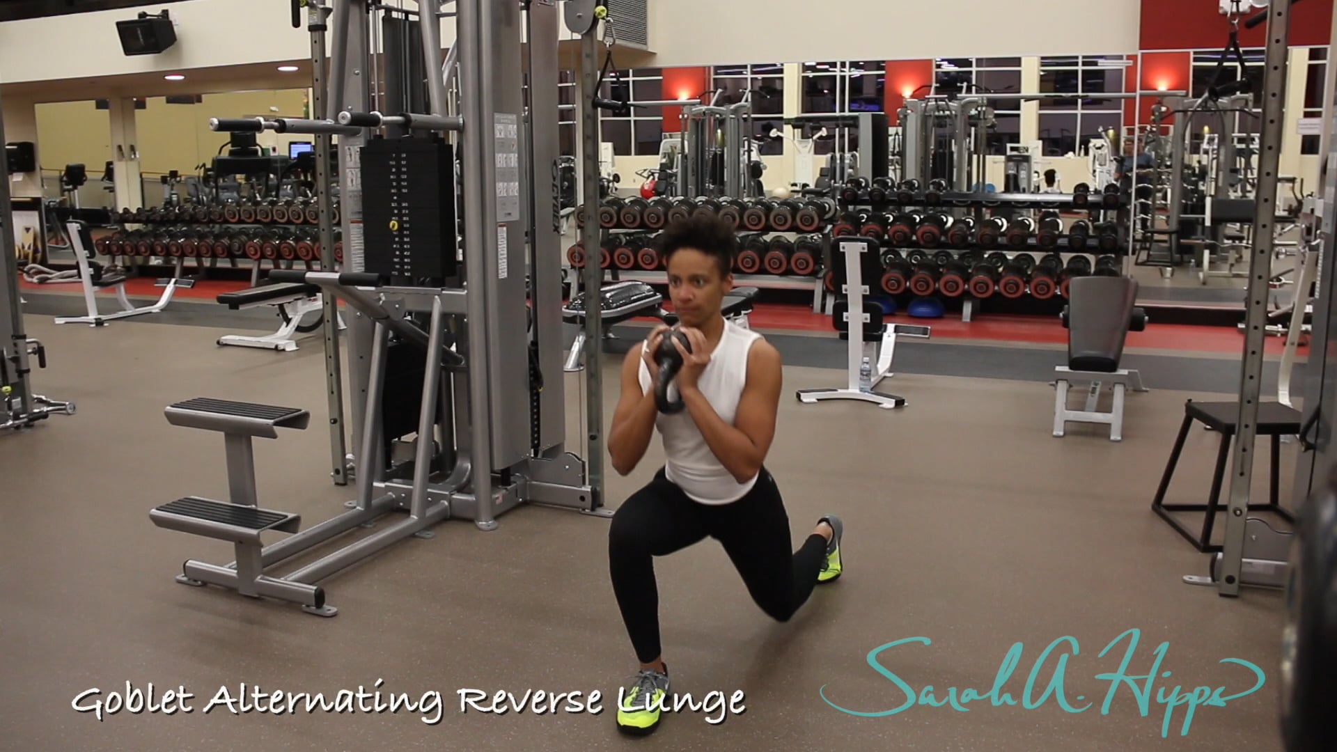 Goblet Alternating Reverse Lunge