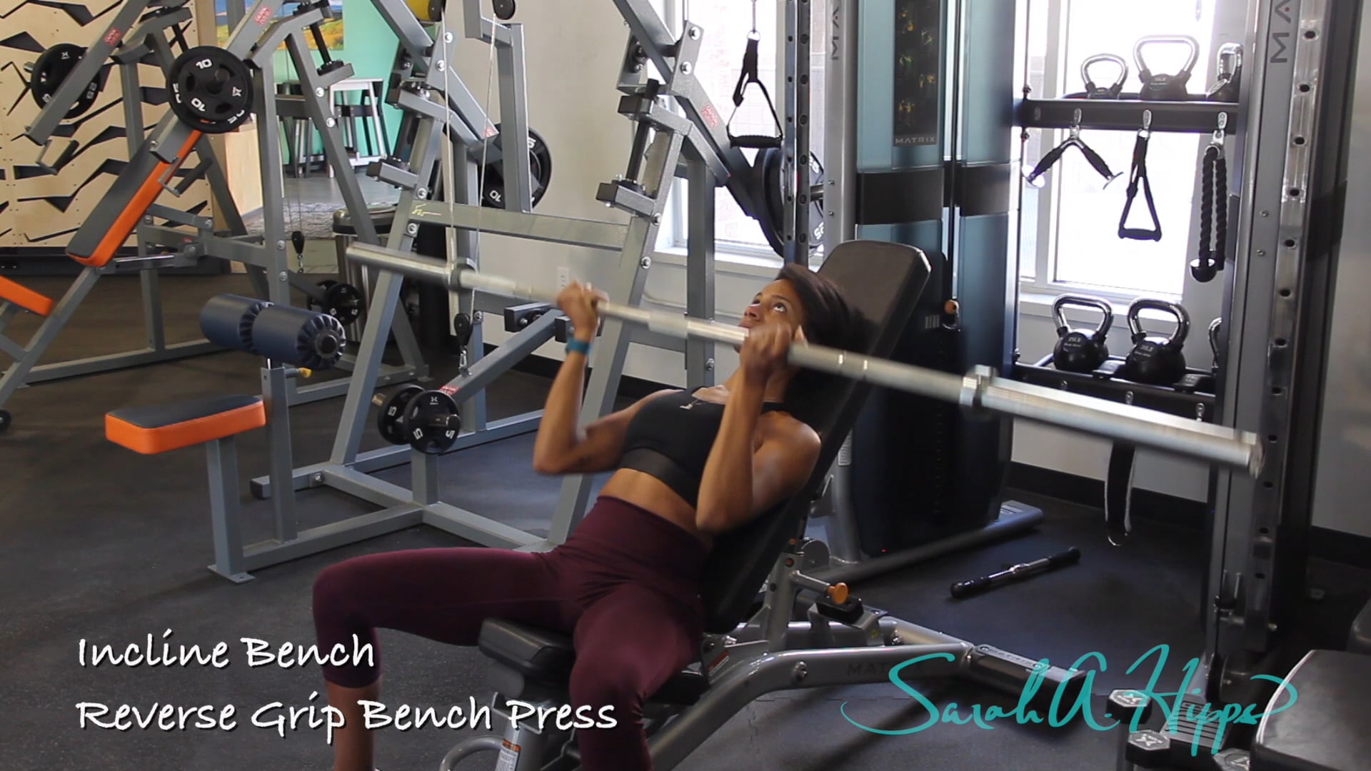 Incline Bench Reverse Grip Bench Press