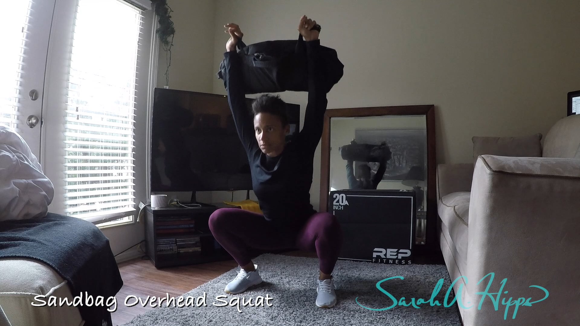 Sandbag Overhead Squat