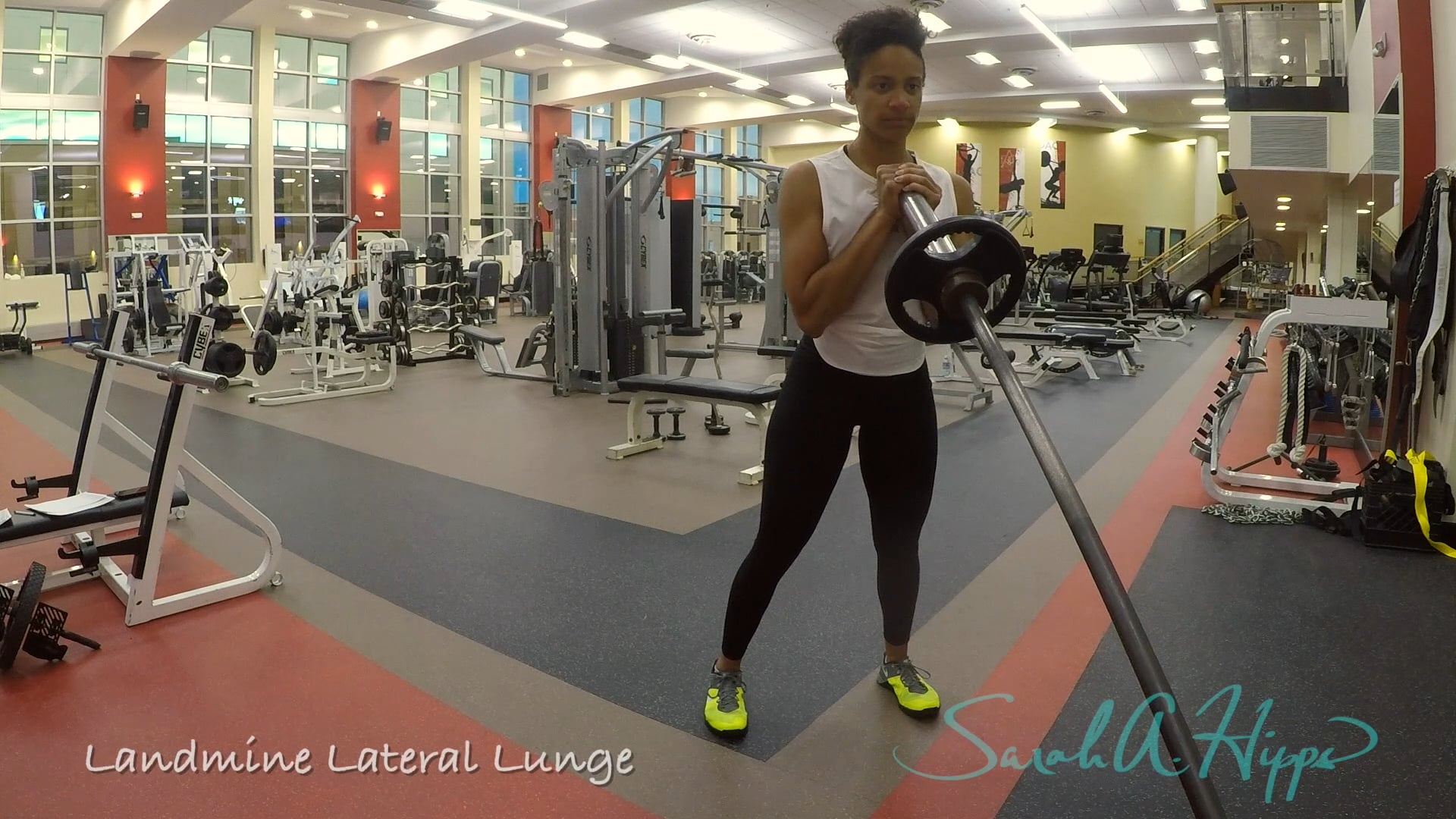 Landmine Lateral Lunge