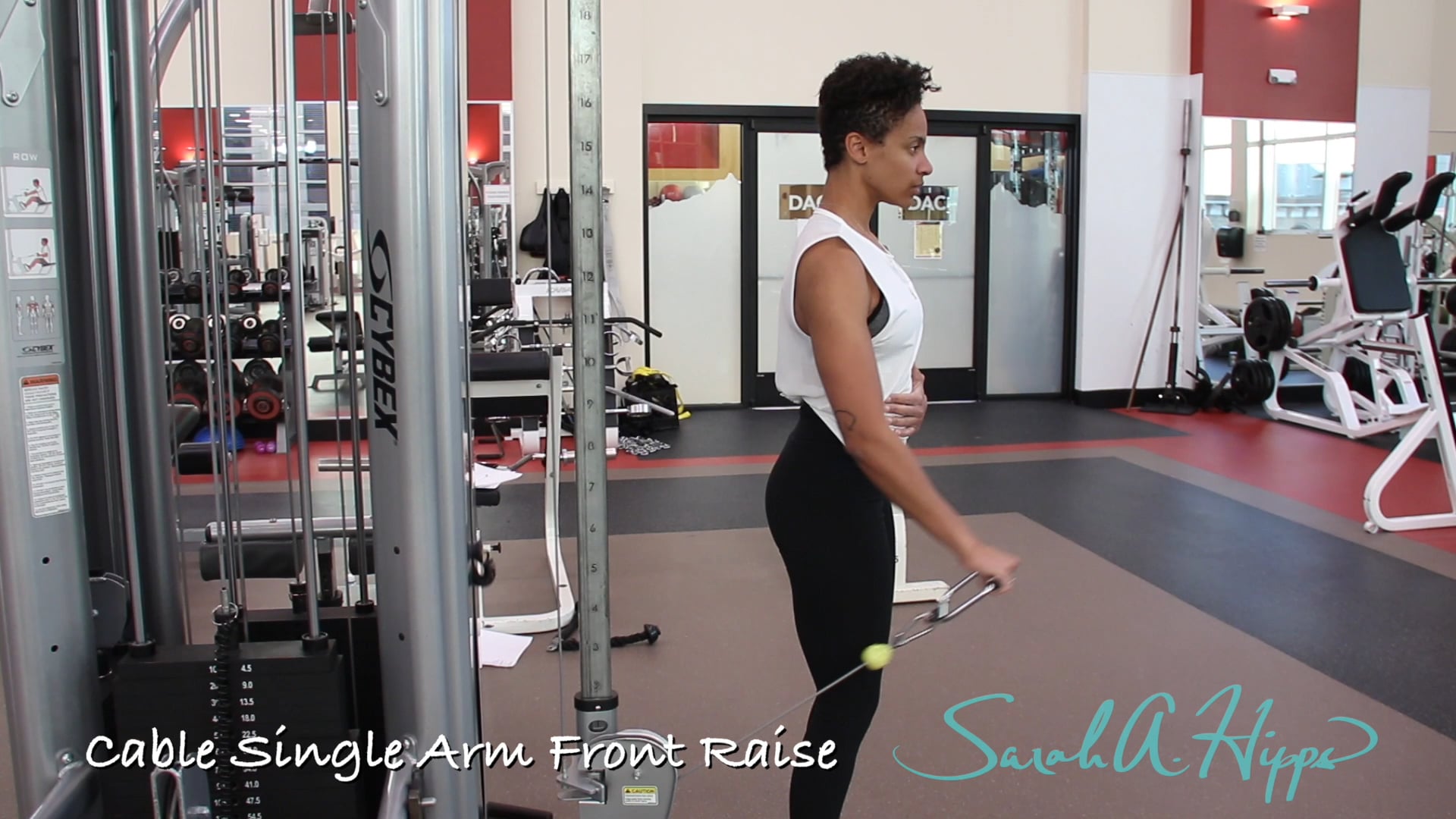 Cable Single Arm Front Raise
