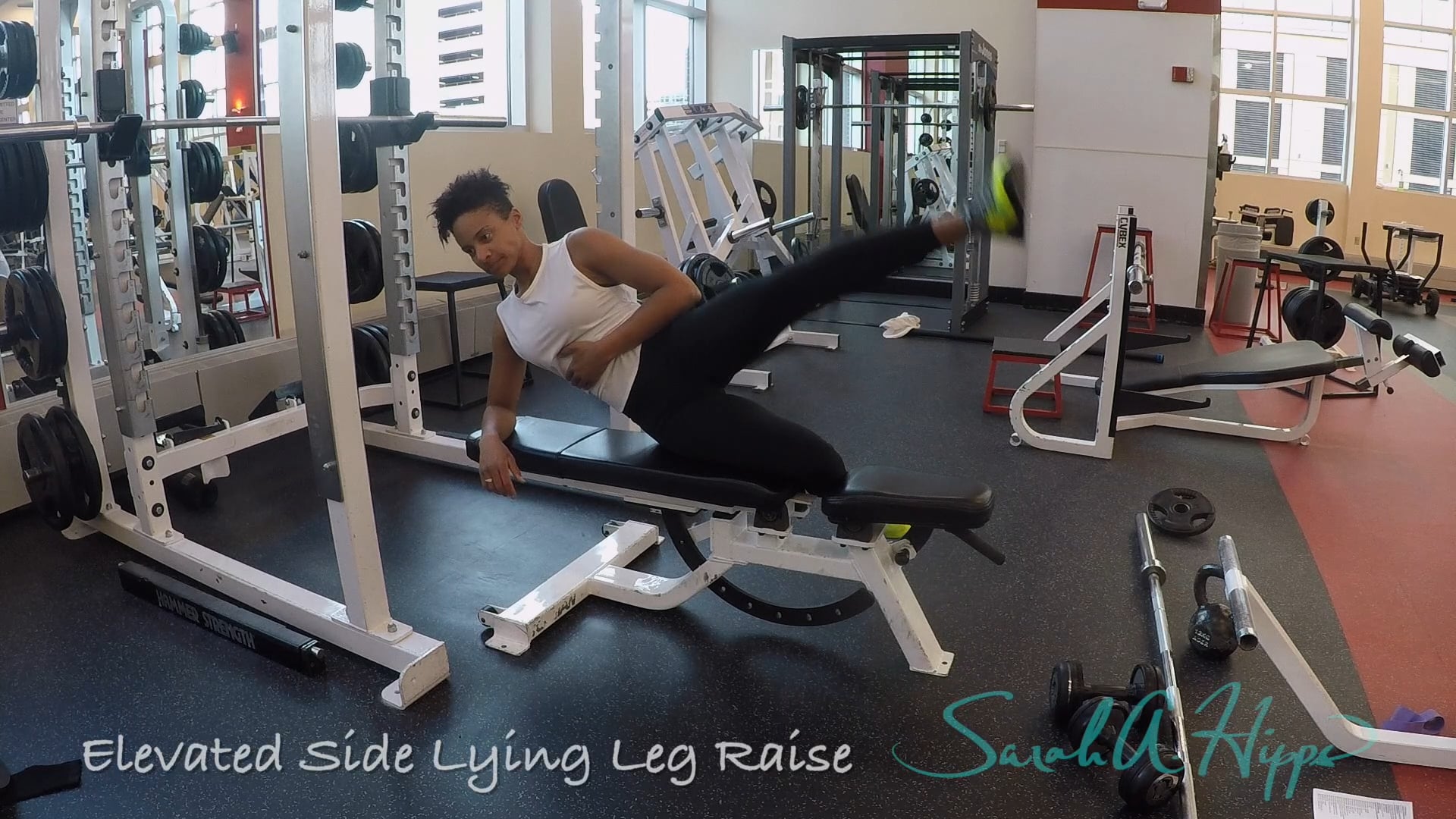 Elevated Side Lying Leg Raise