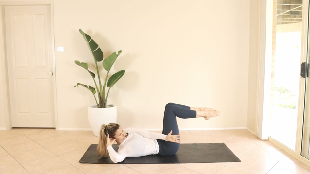 12 Minute Pilates Flow Abs, Back, Legs, Abs Again 