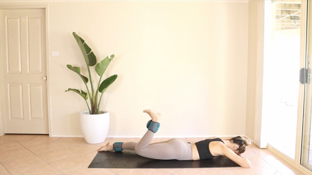 Under 10 Minute Ankle Weight Pilates Flow