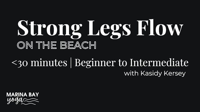 Strong Legs Flow on the Beach | under...