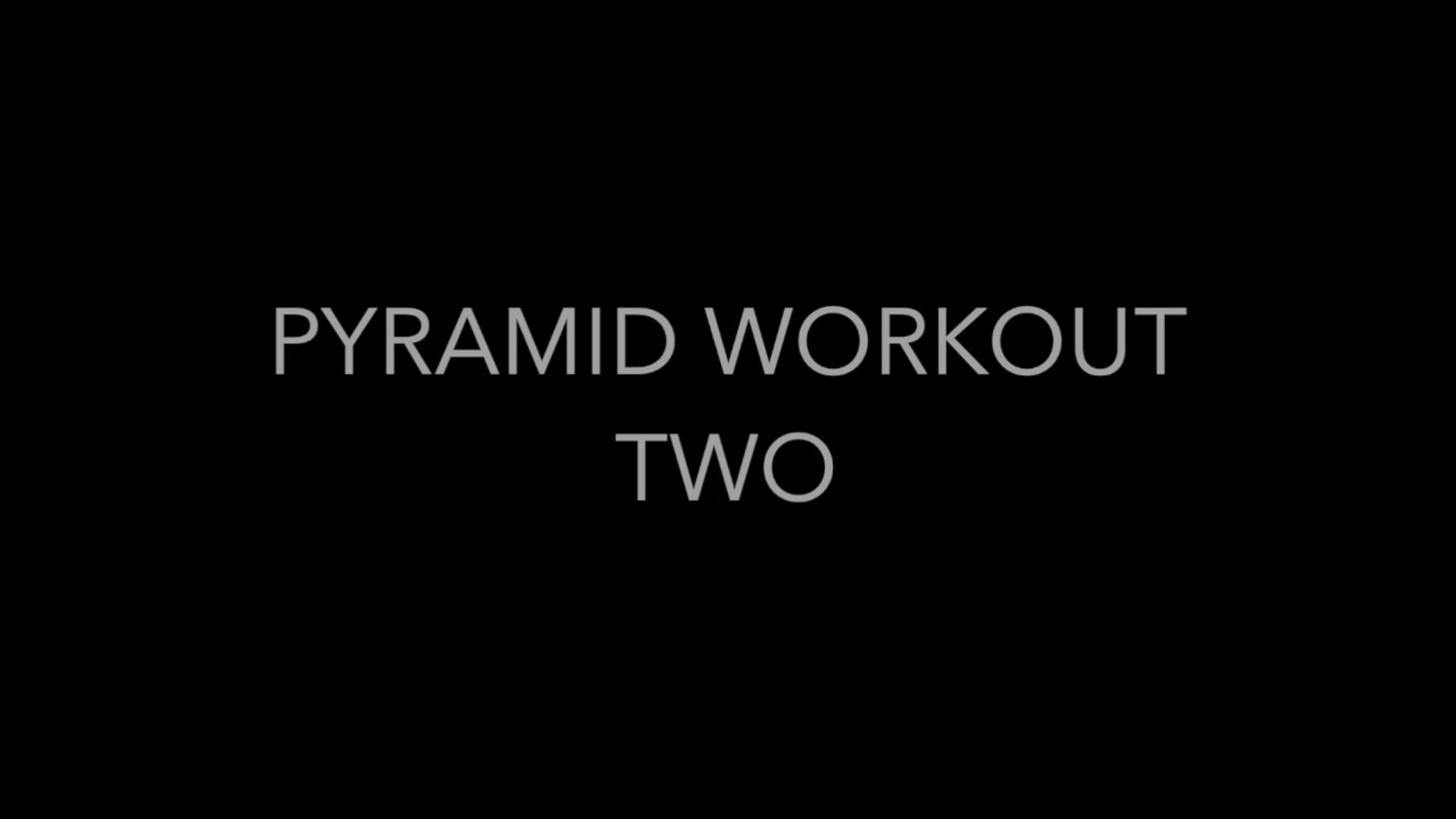 Pyramid Interval Workout 2 with Sara