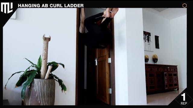 7.5 Minute LADDER Hanging Ab Curls (DE)