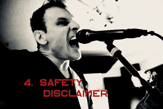 4. Safety Disclaimer