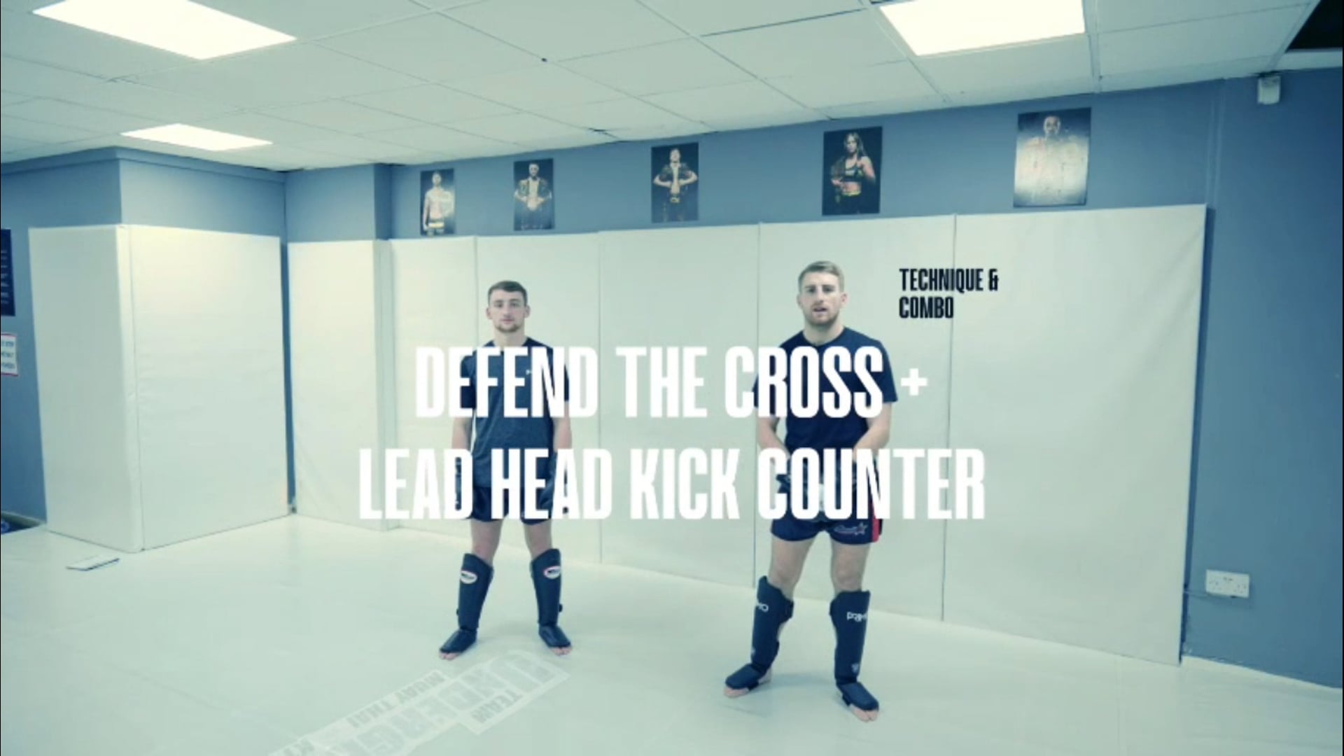 Defend The Cross & Lead Head Kick Counter