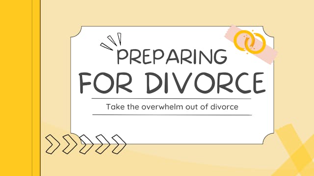 Preparing for Divorce Workshop