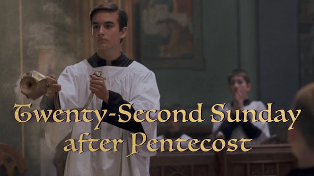 Twenty-second Sunday after Pentecost ...