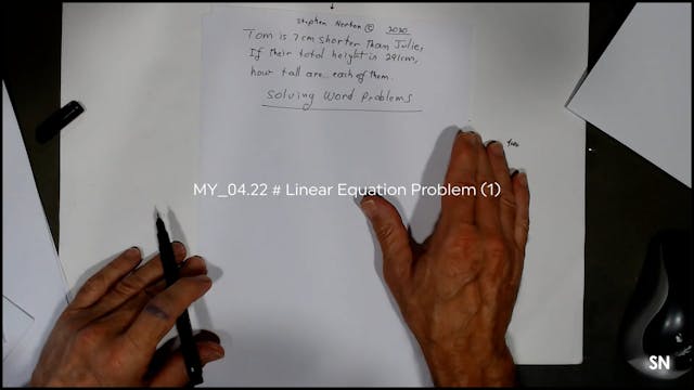 MY_04.22 # Linear Equation Problem (1)