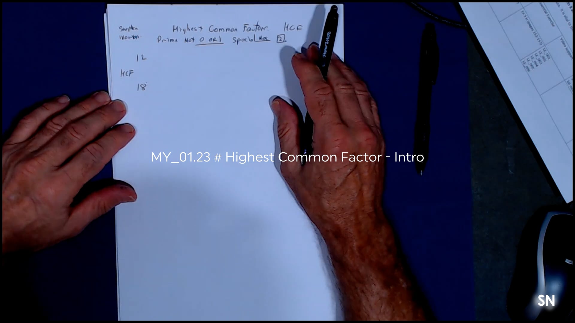 MY_01.23 # Highest Common Factor - Intro