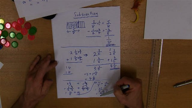 I.08 # Subtraction of Fractions, Addition of Mixed Numbers