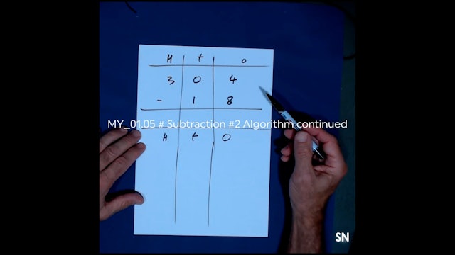 MY_01.05 # Subtraction #2 Algorithm continued