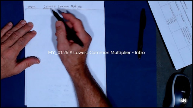 MY_01.25 # Lowest Common Multiplier - Intro