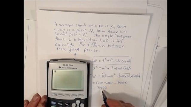 SM_2-25 # Problem Solving with Cosine, Summary