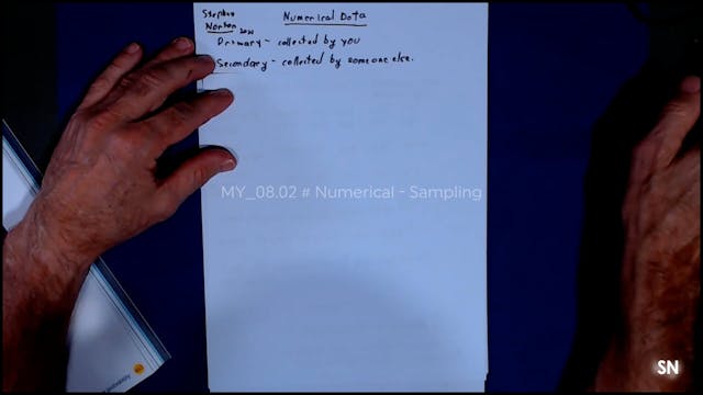 MY_08.02 # Numerical - Sampling